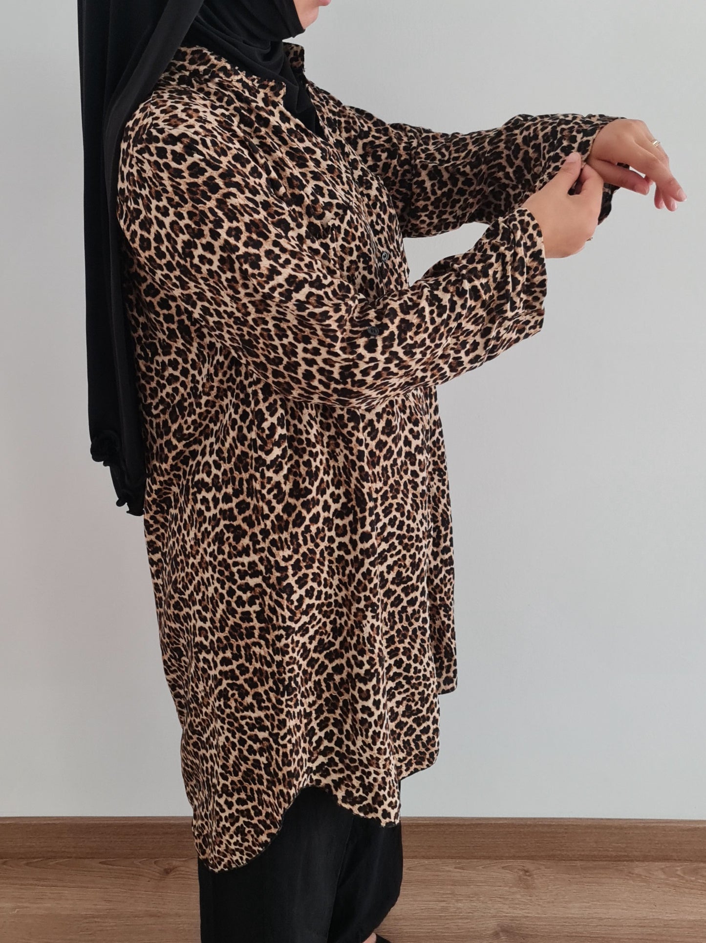 Vestido camisero Leopardo