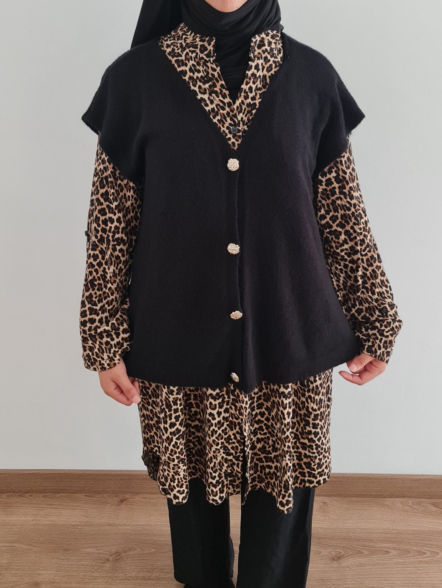 Vestido camisero Leopardo